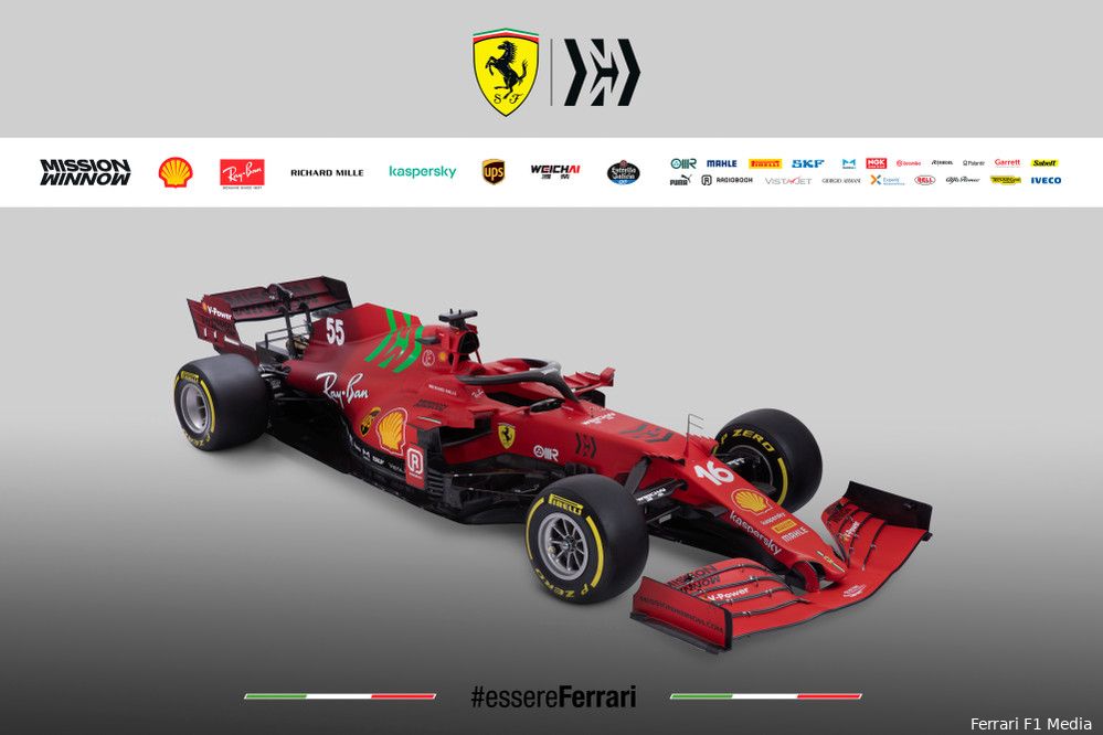 Ferrari-sponsor geeft verklaring voor opmerkelijke groene tinten 2021-bolide