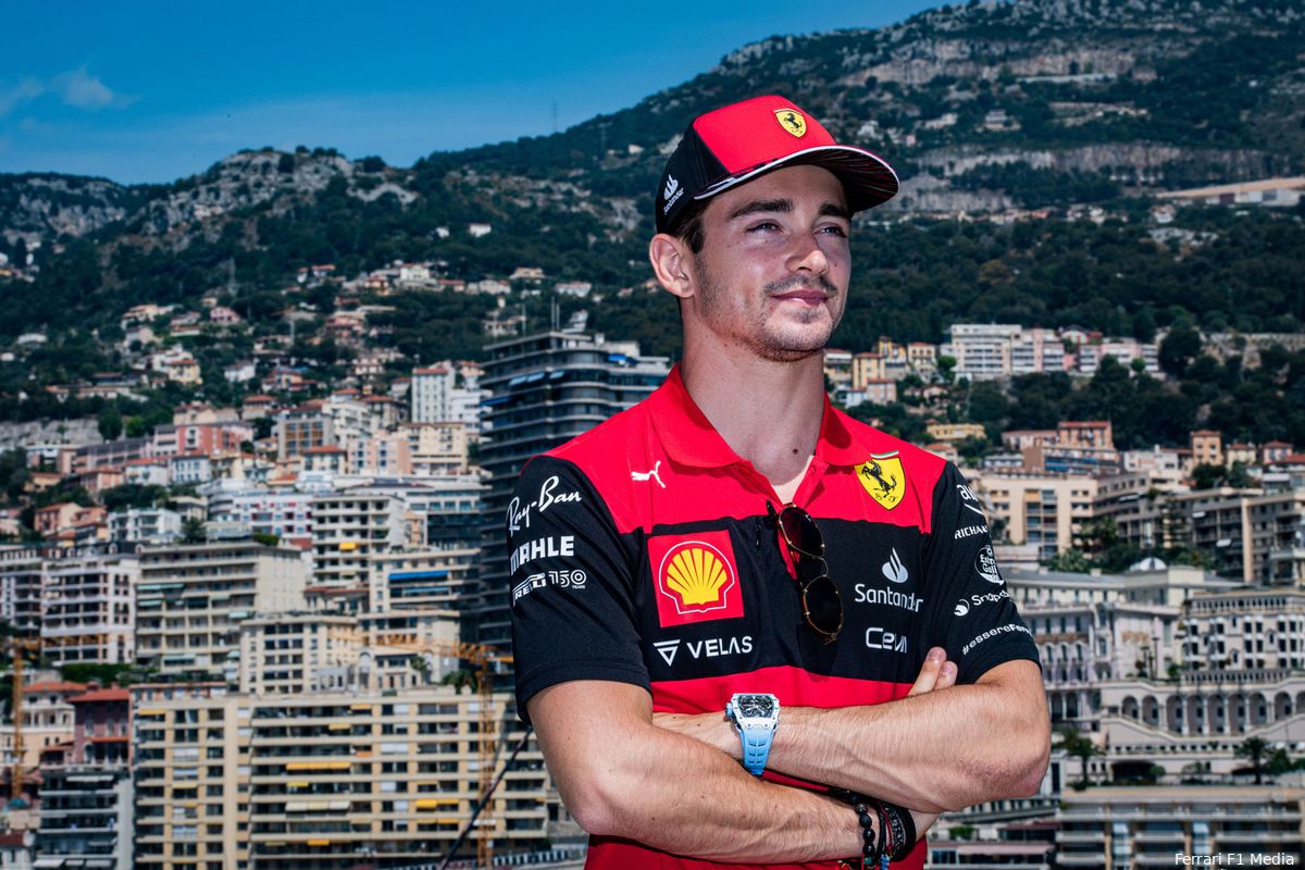 Regen in Monaco schrikt polesitter Leclerc niet af: 'We maken er het beste van'