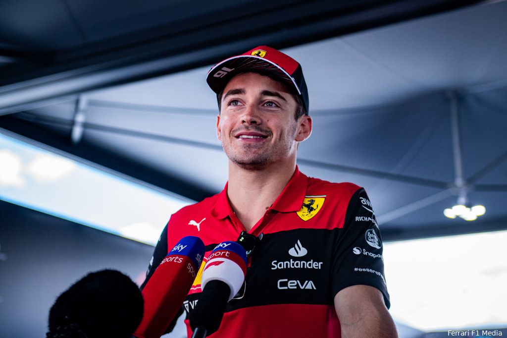 Leclerc onzeker over overwinningskansen: 'Ik heb Red Bull de hele race niet gezien'