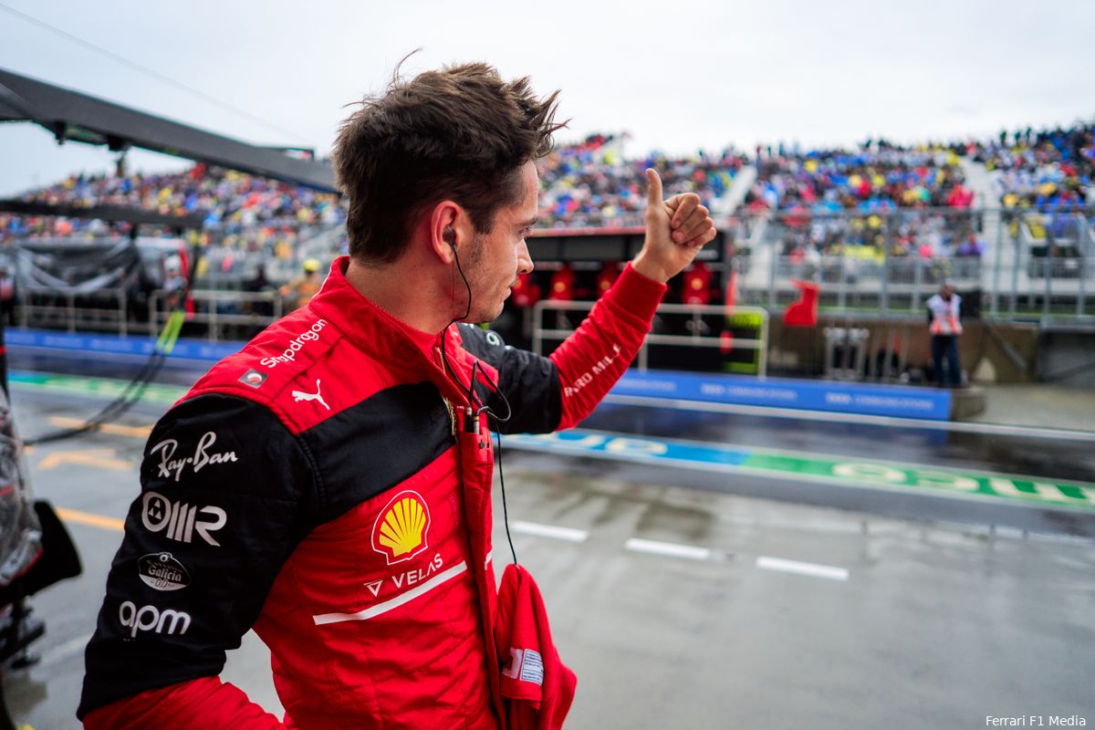 Leclerc over zijn gridstraf: 'Liever één grote penalty dan meerdere kleine'
