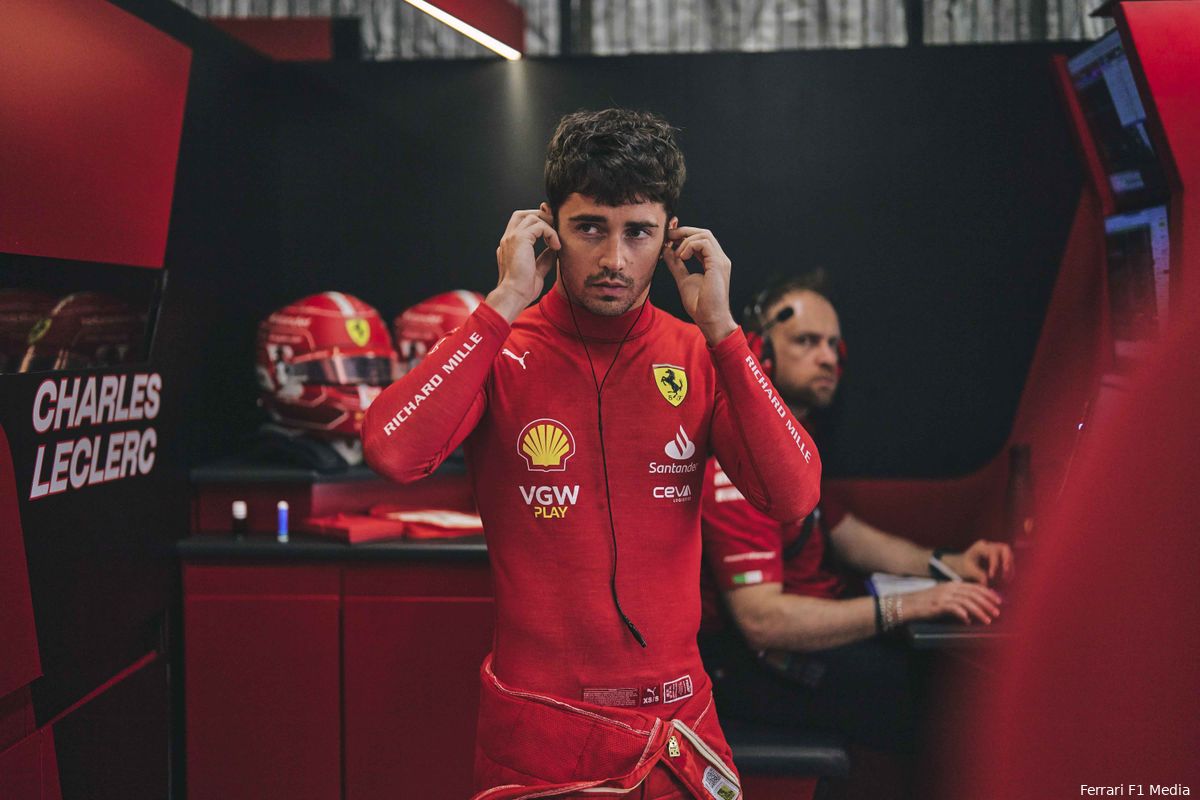 Leclerc gelooft in Ferrari, maar mist vechten om zeges: 'Of dat nu met Max is of wie dan ook'
