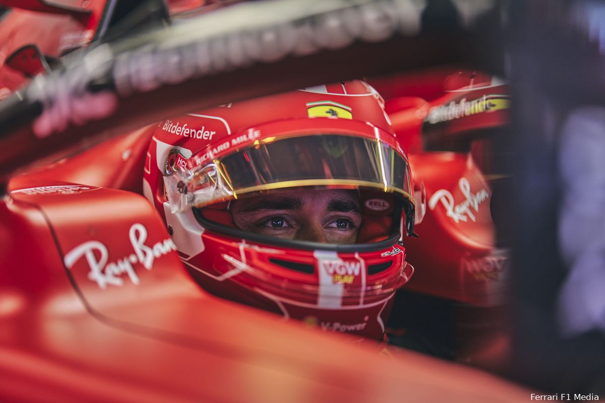 Verslag VT2 | Leclerc voor Norris en Verstappen in onderbroken sessie