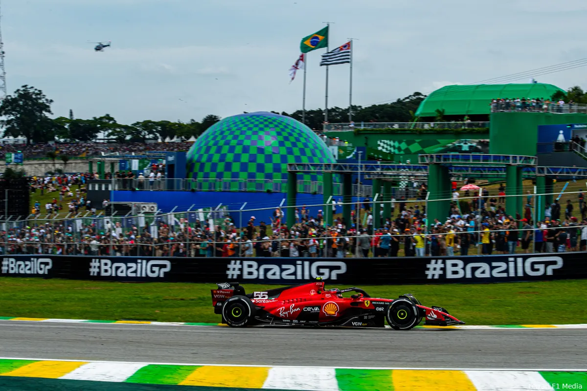 carlos sainz 55 ferrari brazilie 2023