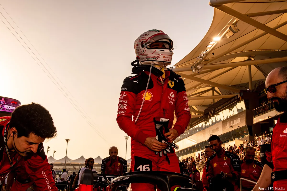 charles leclerc ferrari abu dhabi zondag 2023
