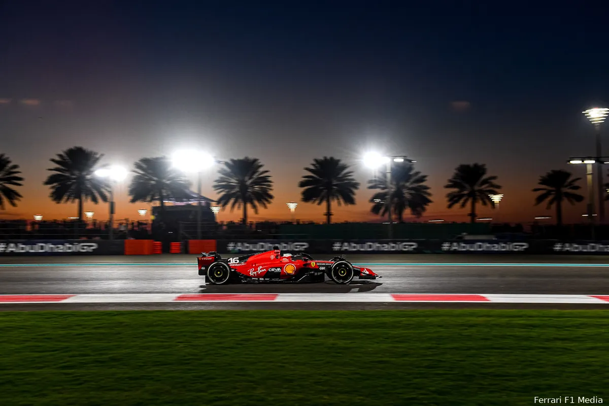 ferrari abu dhabi zondag 2023