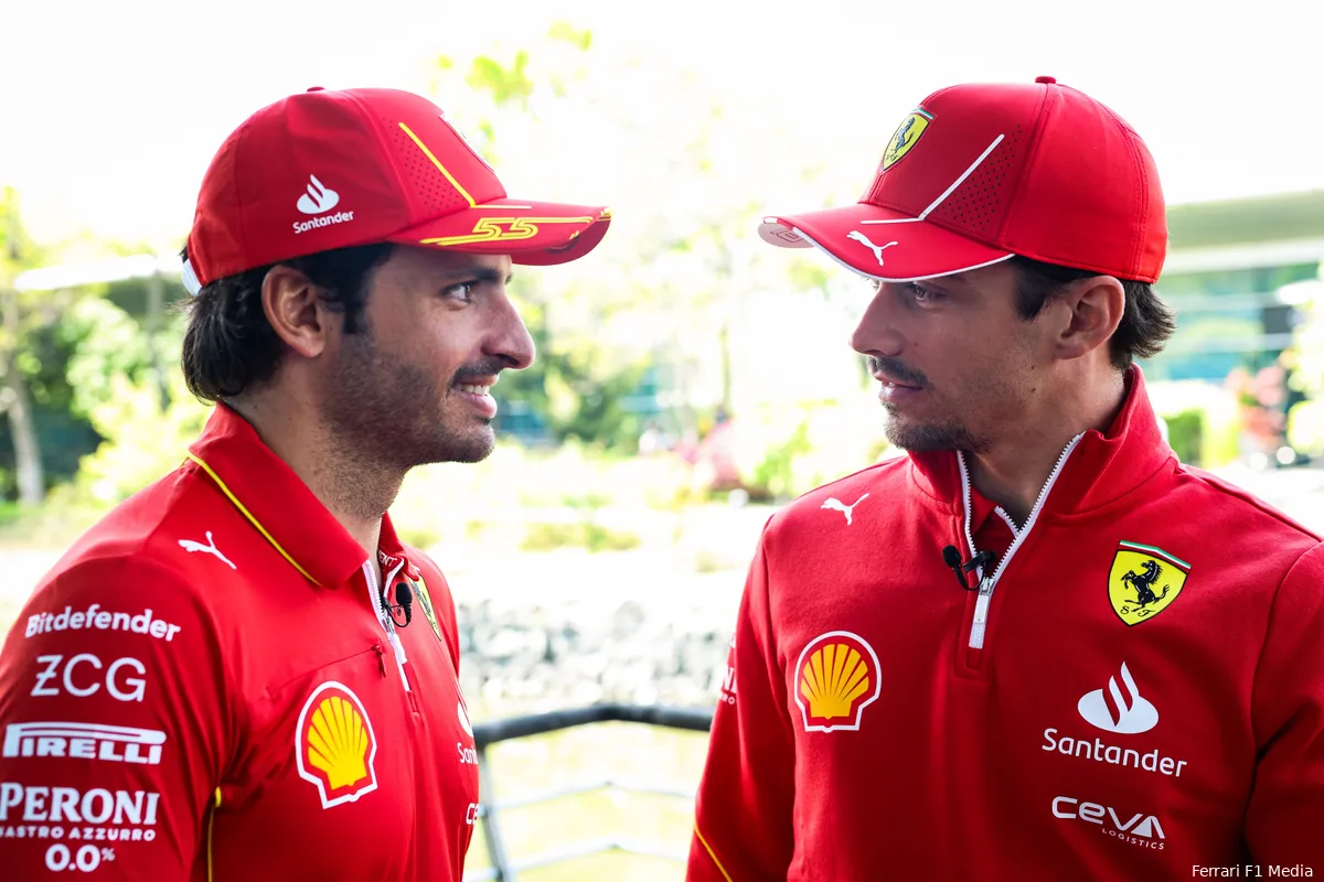 carlos sainz charles leclerc ferrari china 2024