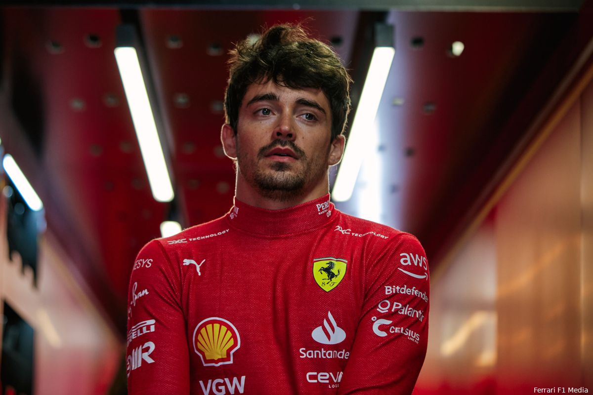 Leclerc werd negatief verrast: 'Toen waren we een halve seconde langzamer'