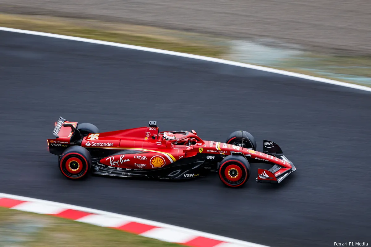 sainz leclerc japan 2024 ferrari kwalificatie