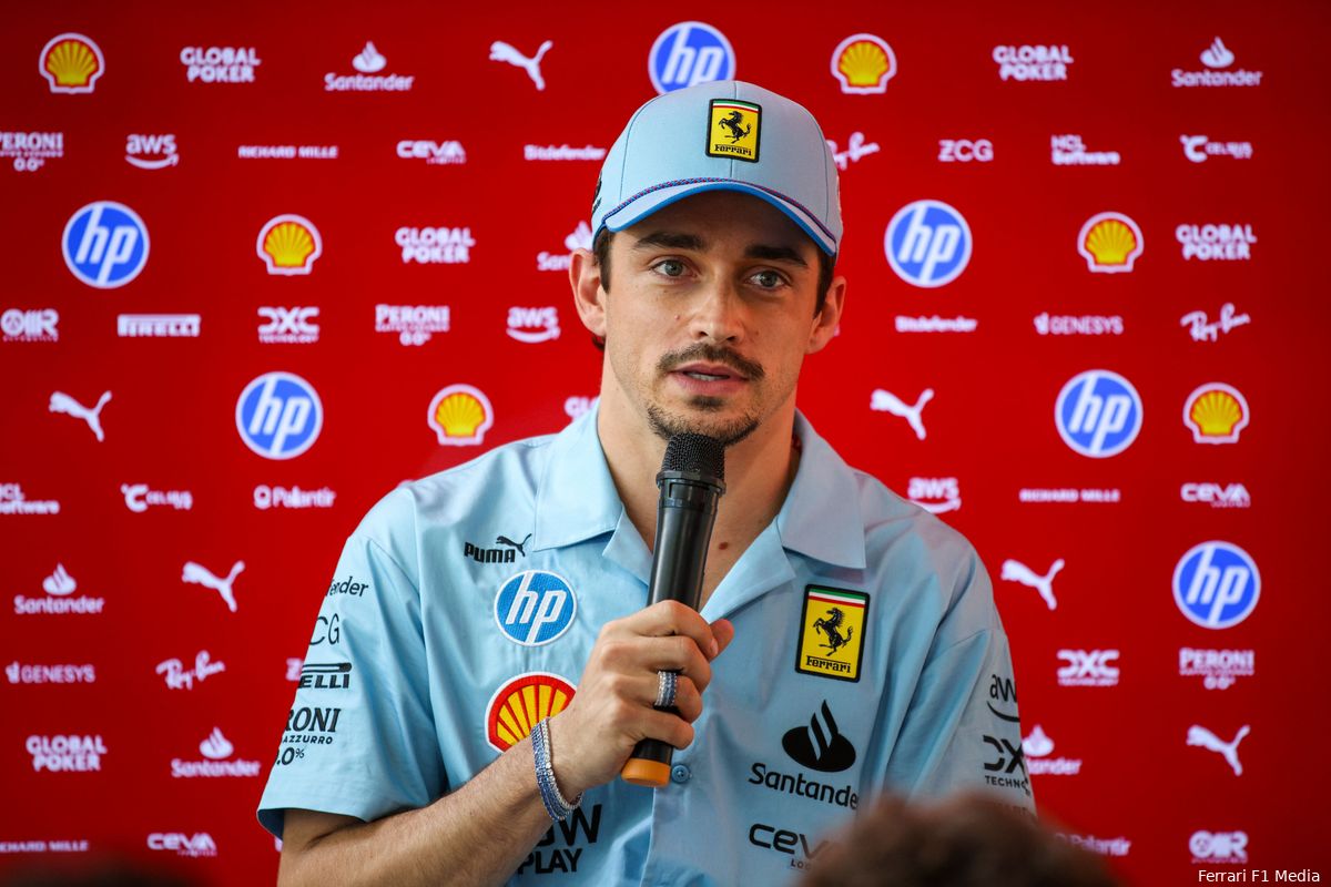 Leclerc tevreden met optreden van Ferrari: 'Zou fijn zijn als het weekend zo doorgaat'