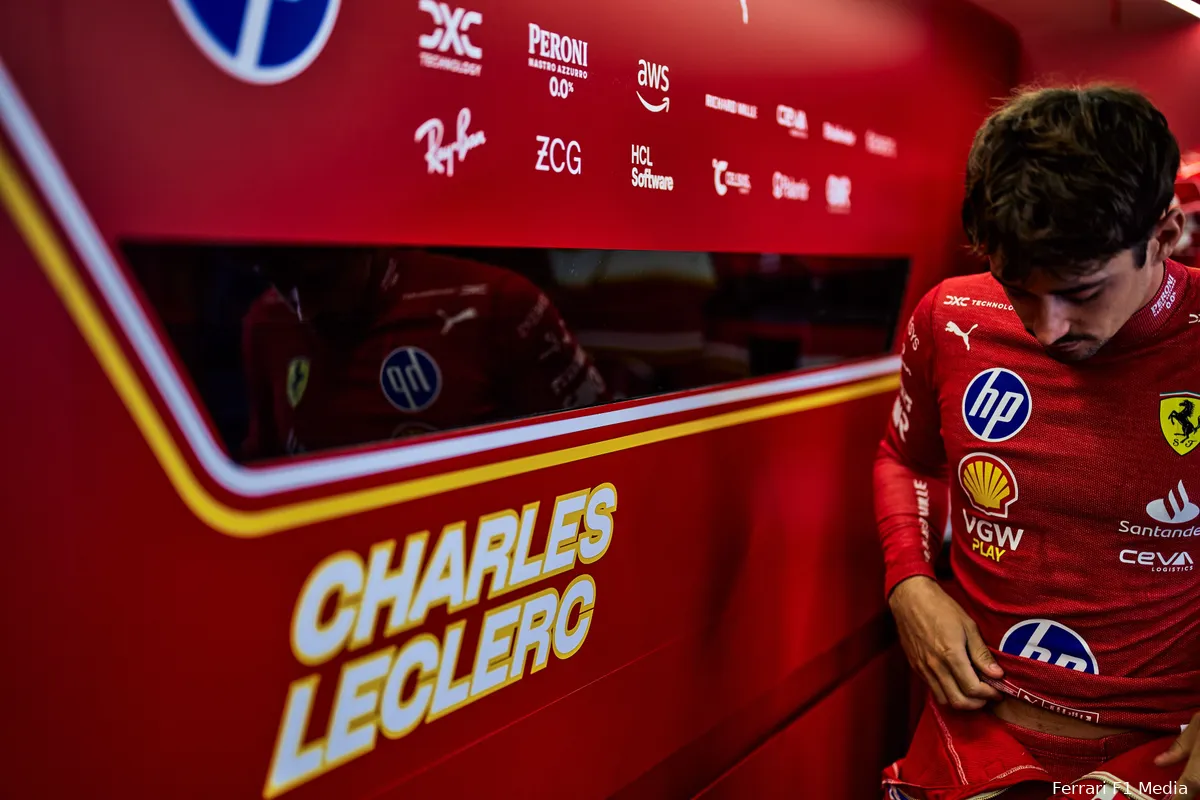 ferrari charles leclerc azerbeidzjan zondag 2024