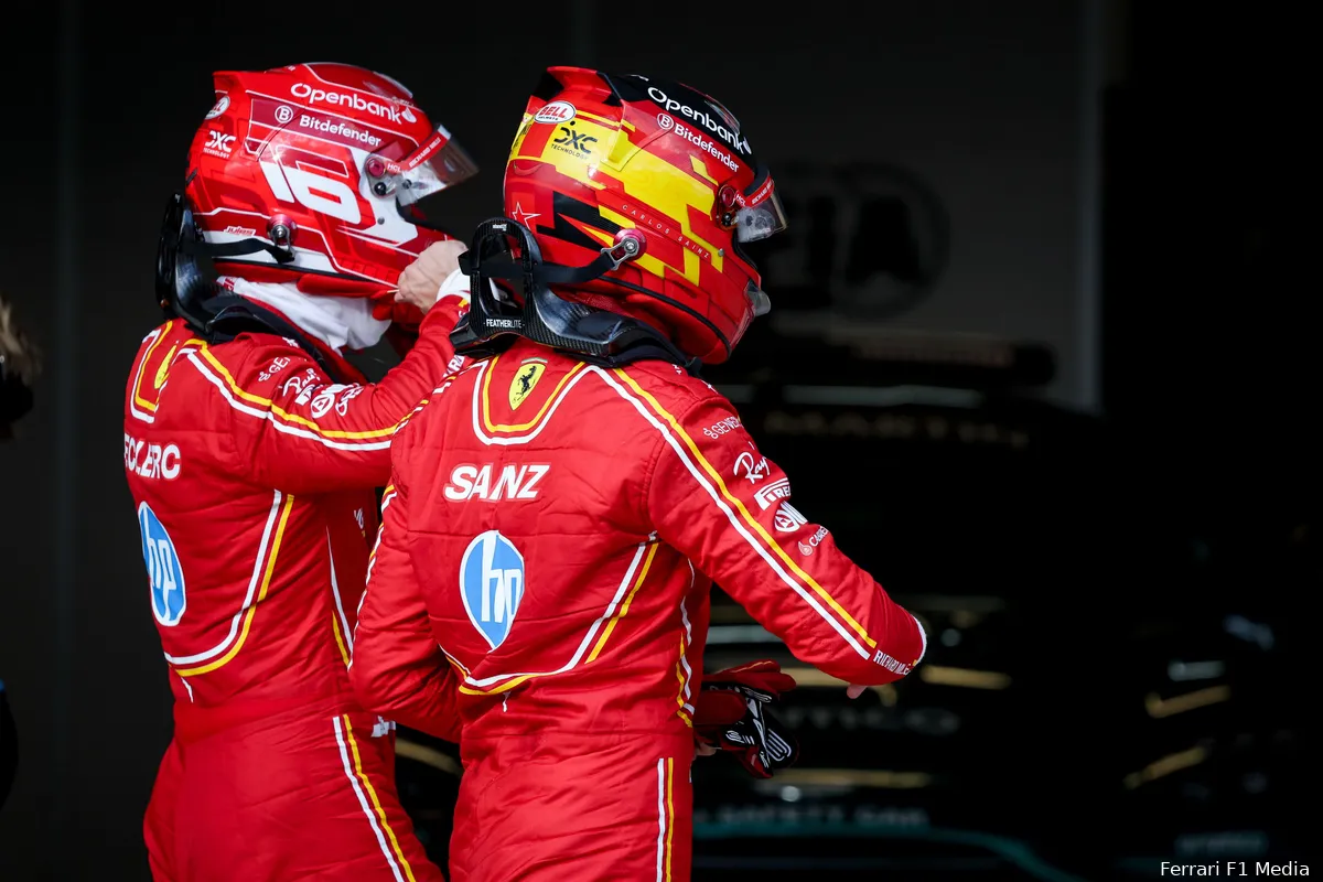 charles leclerc carlos sainz vrijdag cota ferrari sprintweekend 2024