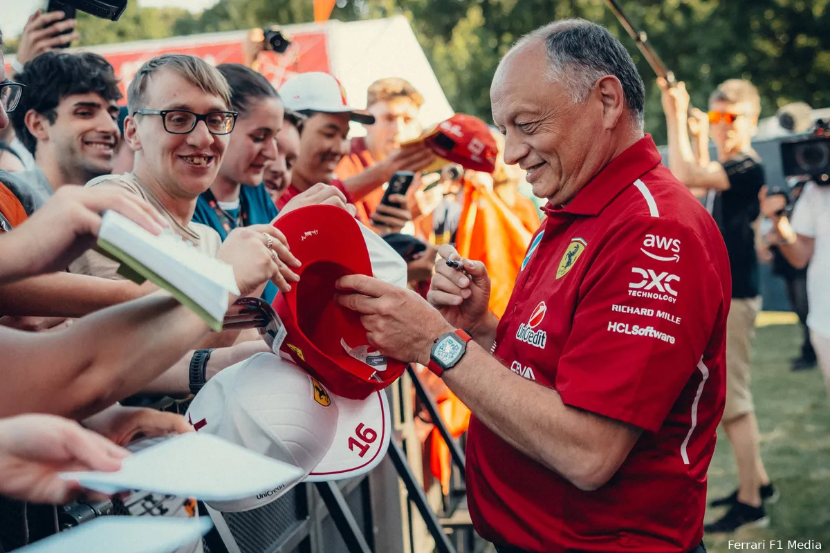 ferrari fred vasseur tifosi gp emilia romagna imola 2025 vrijdag