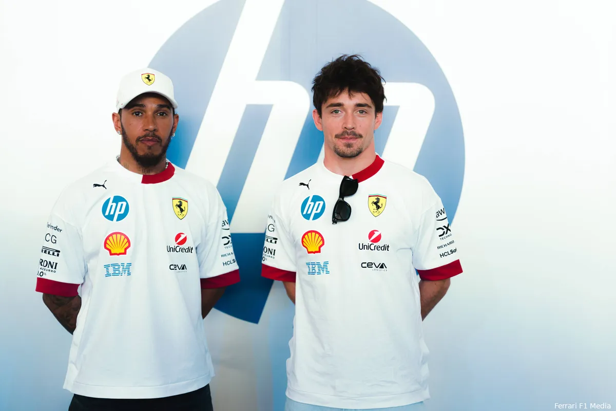 lewis hamilton charles leclerc ferrari 2025 miami 2