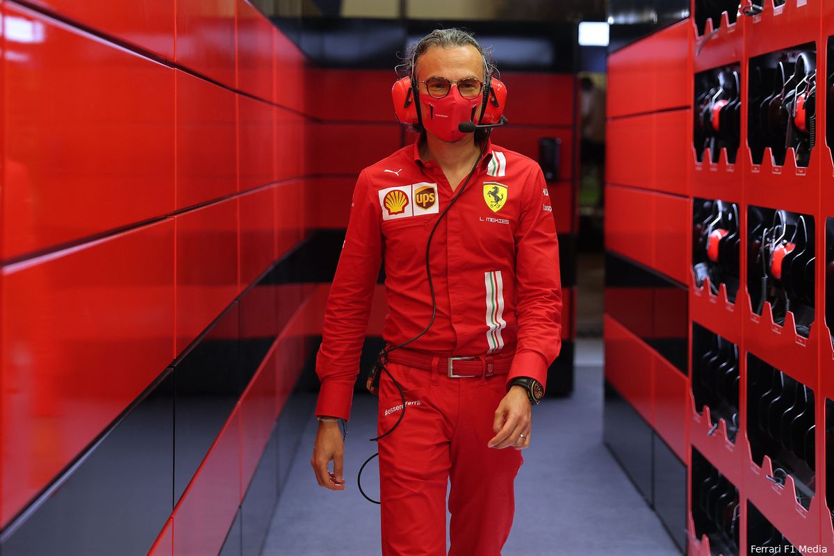 Mekies ziet geen superioriteit bij Ferrari: 'Soms voor en soms achter Red Bull'