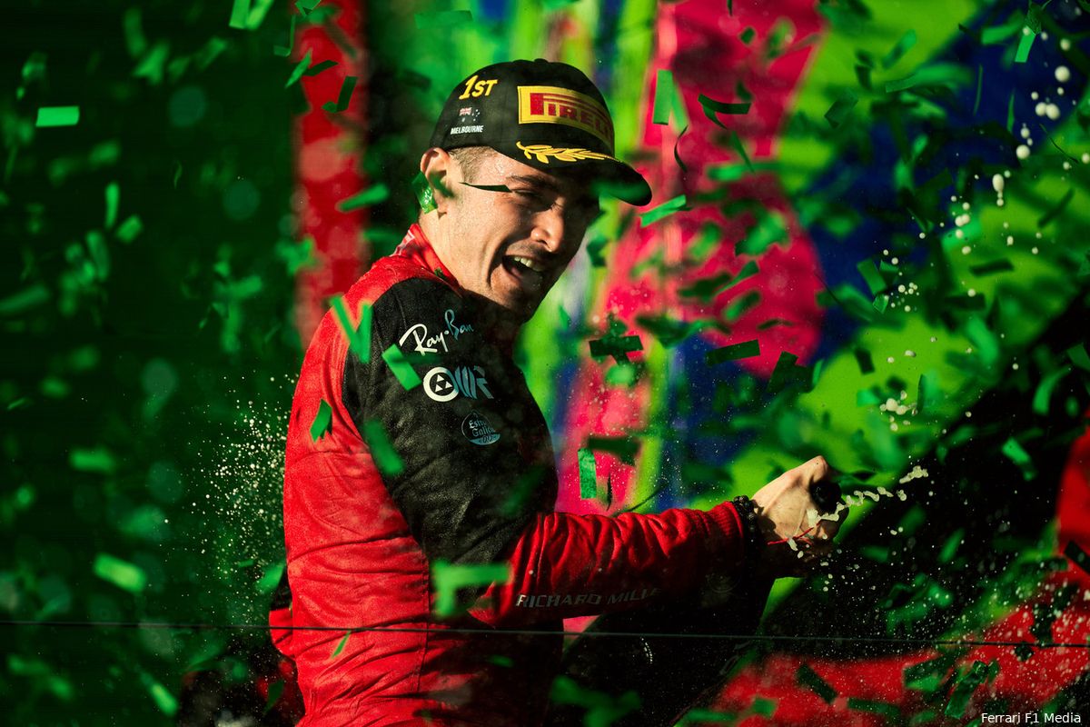 Leclerc verrast door Ferrari: 'Niet verwacht dat we zo sterk zouden beginnen'