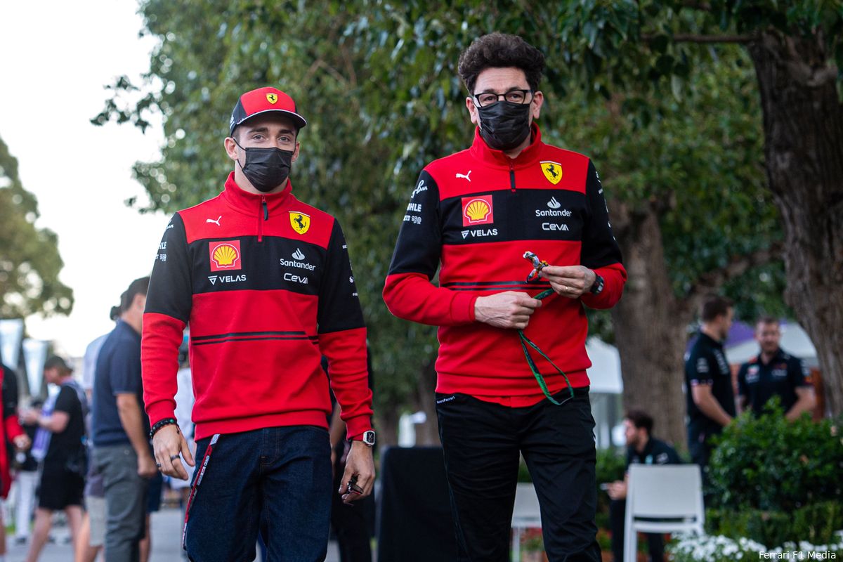 Leclerc: 'We moeten niet te veel naar Mercedes en Red Bull kijken'