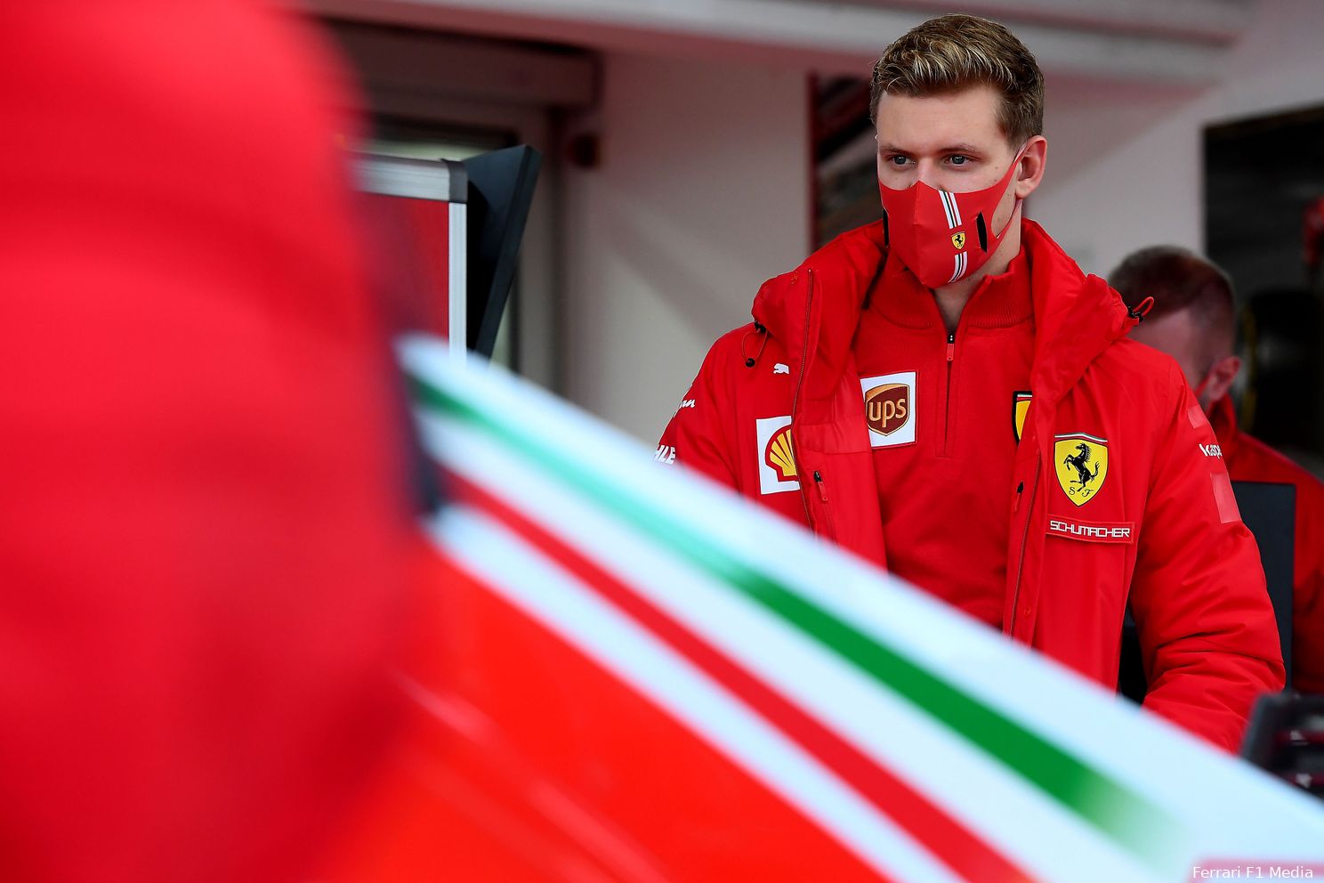 Schumachers Ferrari-test in foto's: startnummer 47 en een kiekje met Sainz sr.