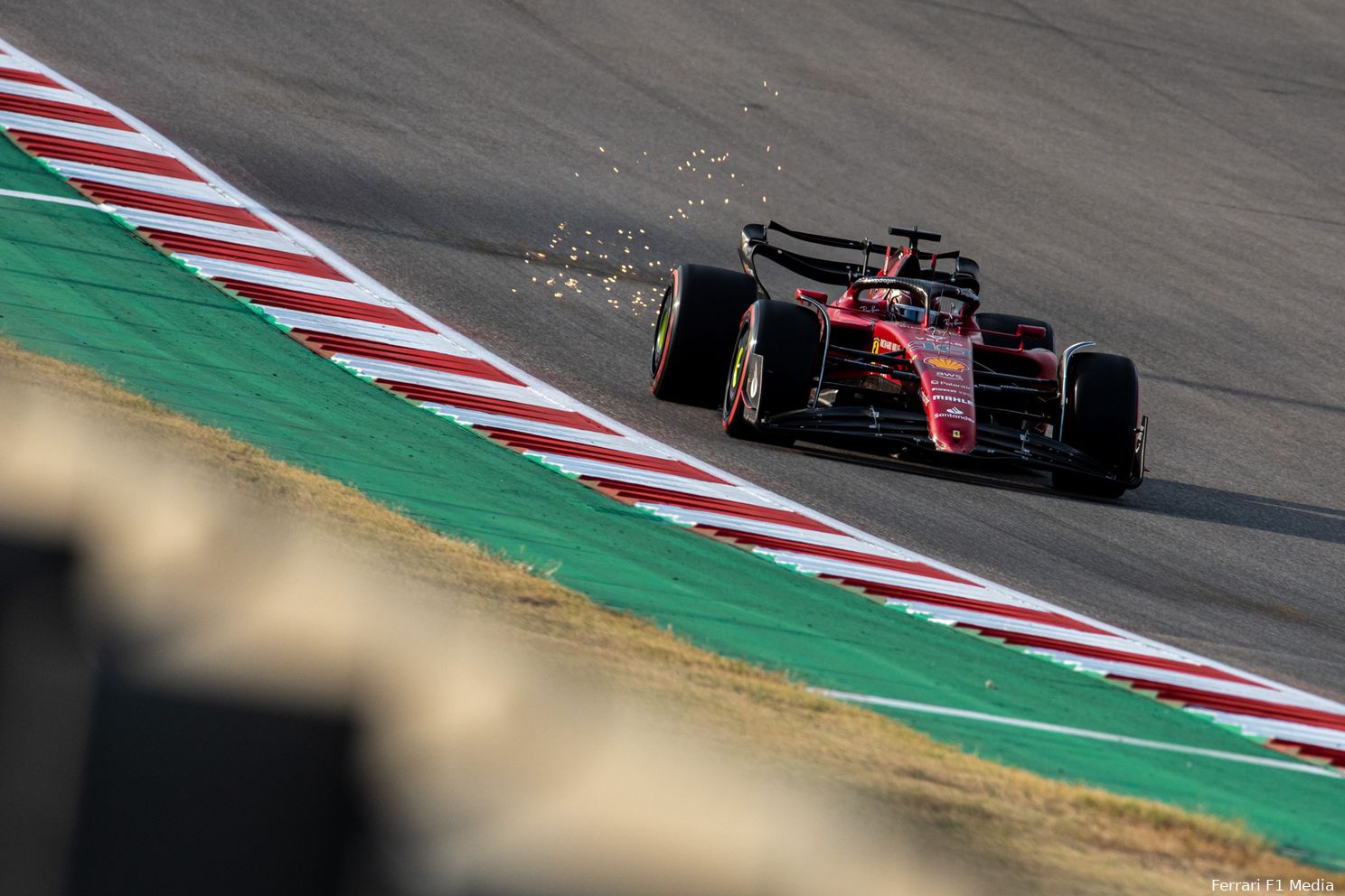 Charles
Leclerc op het Circuit of the Americas, kwalificatie, Grand Prix van de Verenigde
Staten 2022 (Foto: Ferrari F1 Media)