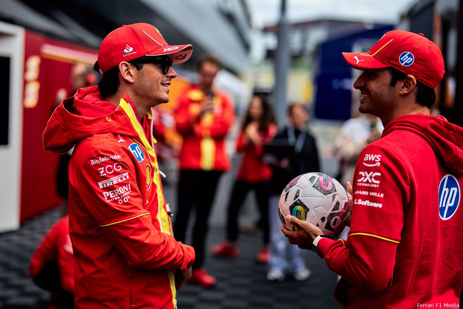 charles leclerc carlos sainz ferrari groot brittannie vrijdag 2024