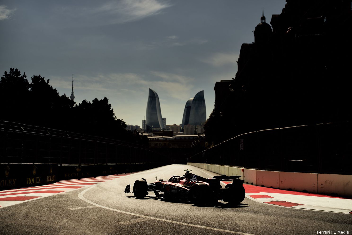 Leclerc op weg naar poleposition, Grand Prix van Azerbeidzjan 2024.