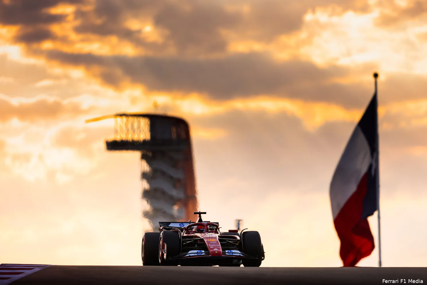 leclerc zondag austin ferrari 2