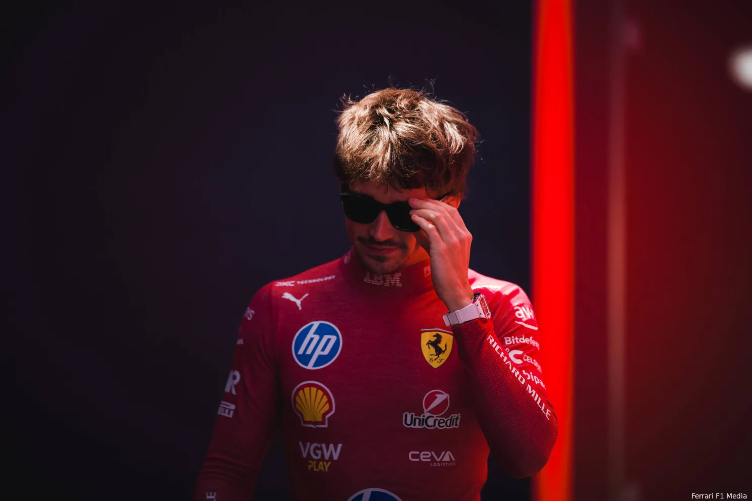 ferrari charles leclerc gp emilia romagna imola 2025 zondag