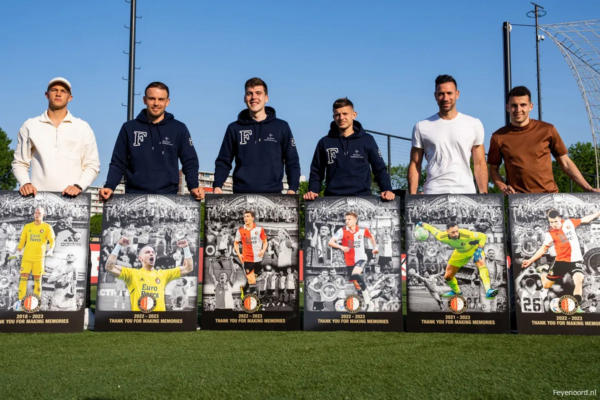 Feyenoord neemt afscheid van spelers bij seizoensafsluiting