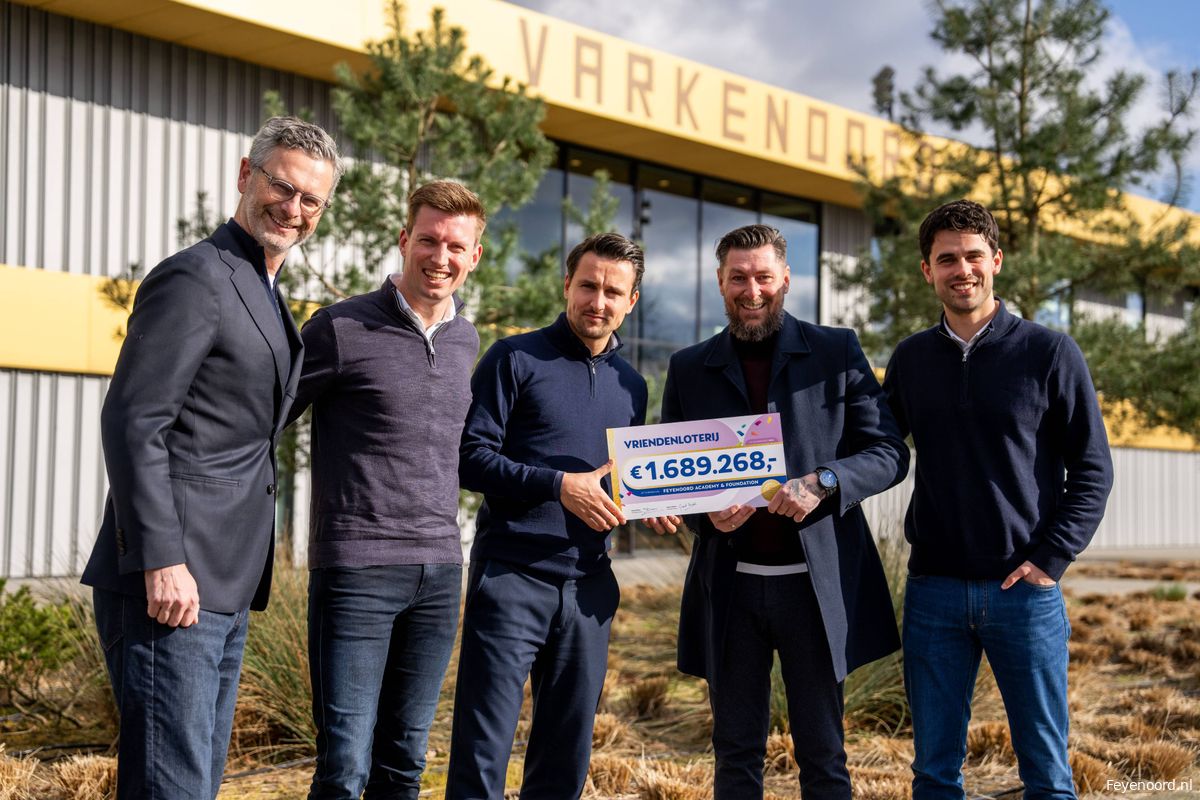 Recordopbrengst voor Feyenoord Academy en Foundation via VriendenLoterij