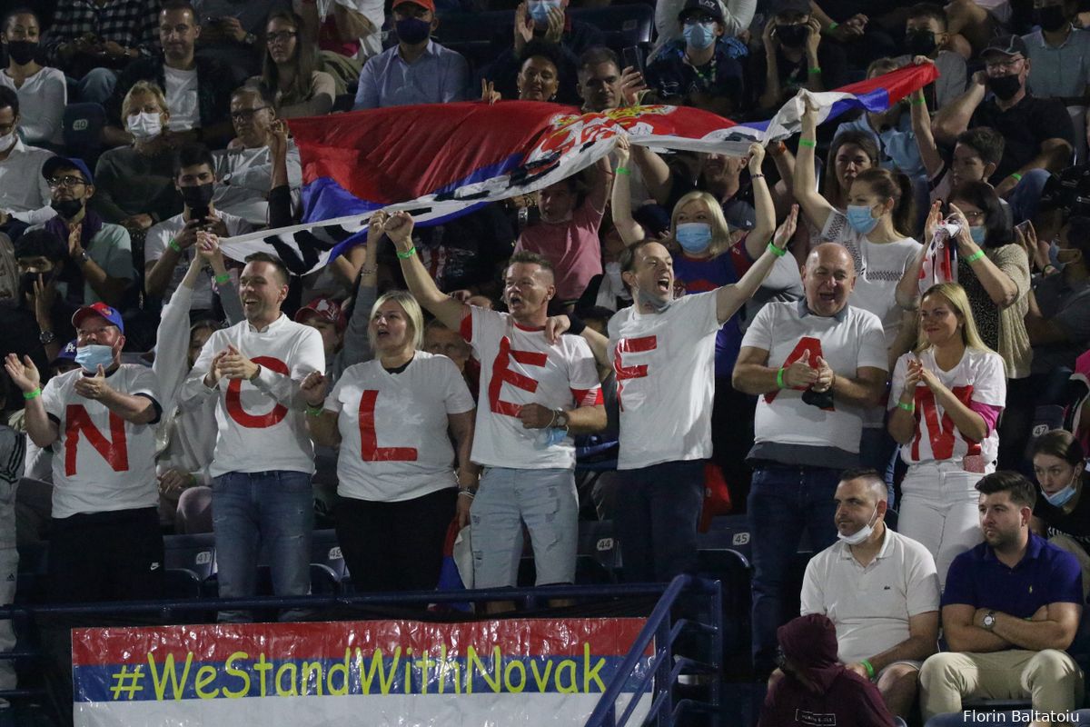 WATCH: Djokovic's supporters protest in front of US Open entrance