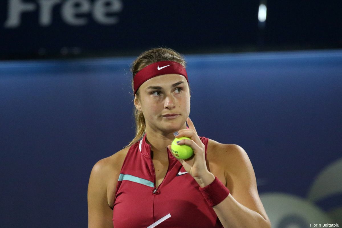 WATCH: Aryna Sabalenka practices in a storm at US Open