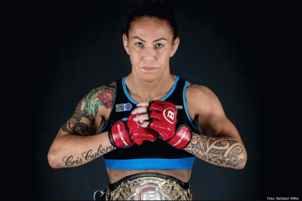 Vechtlegende Cris Cyborg tekent exclusieve deal met Bellator MMA
