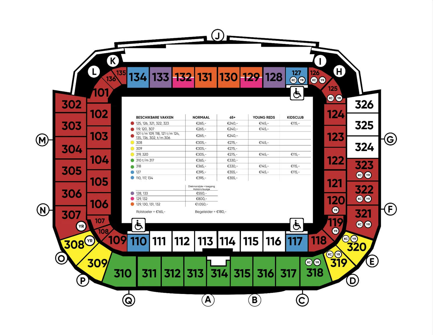 seizoenkaart plattegrond prijzen de grolsch veste fc twente 2023 2024