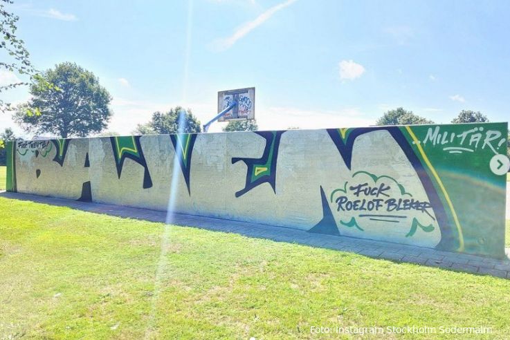 Foto's | Hammarby-fans spuiten graffiti in Haaksbergen en Enschede: "We zijn er..."