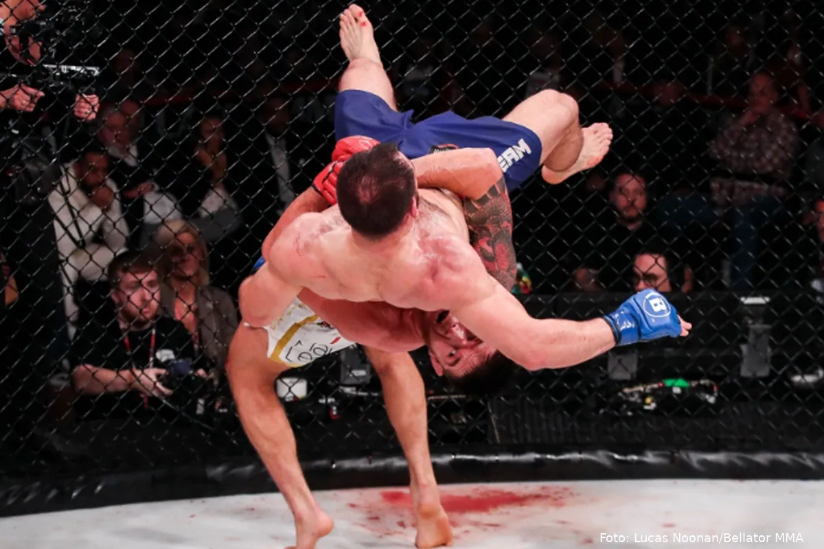 🎥 'Op z'n Duits!' Bellator MMA-kampioen Eblen behoudt titel tegen Tokov