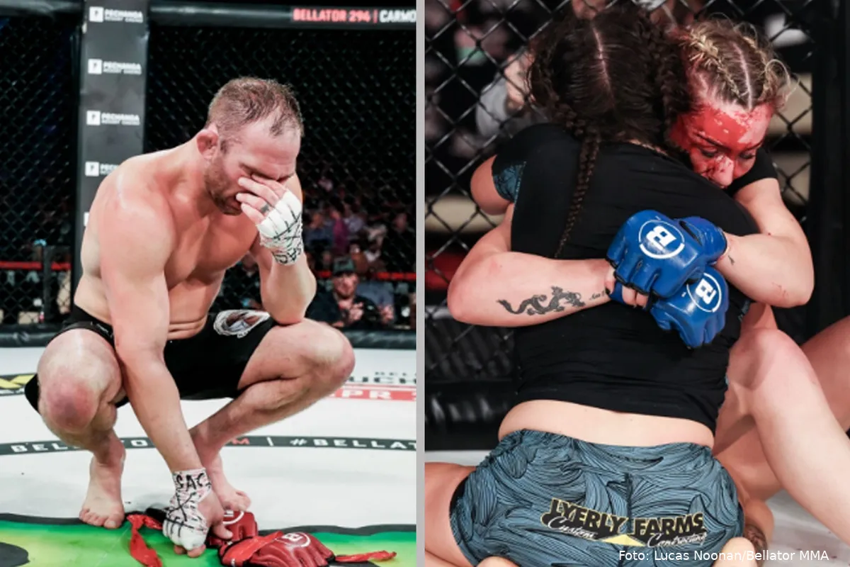 Bloedbad, huwelijksaanzoek en topvechter met pensioen! Dit was Bellator 293 vandaag