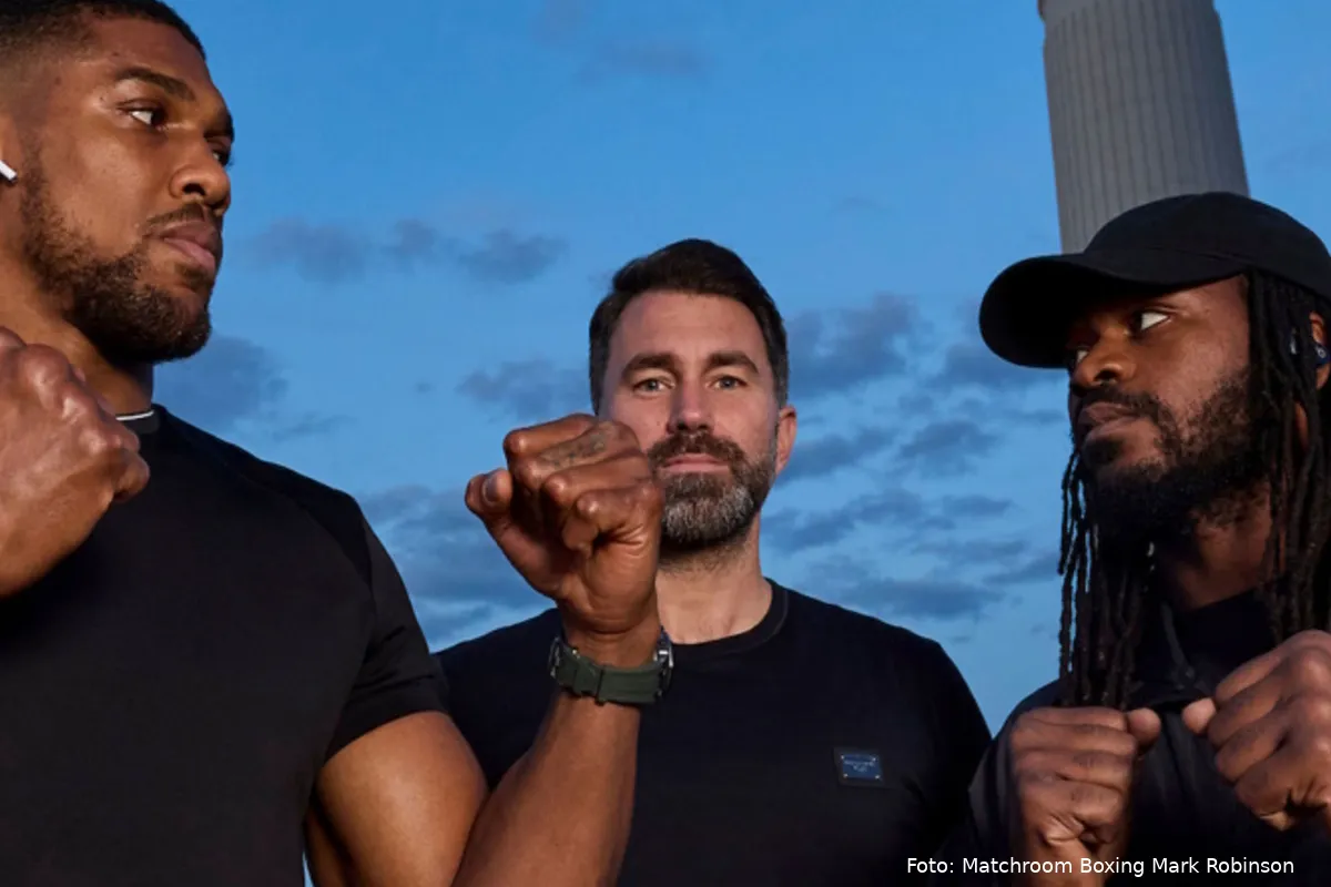 Anthony Joshua en Jermaine Franklin oog in oog! 'Het wordt zaterdag alles of niets'