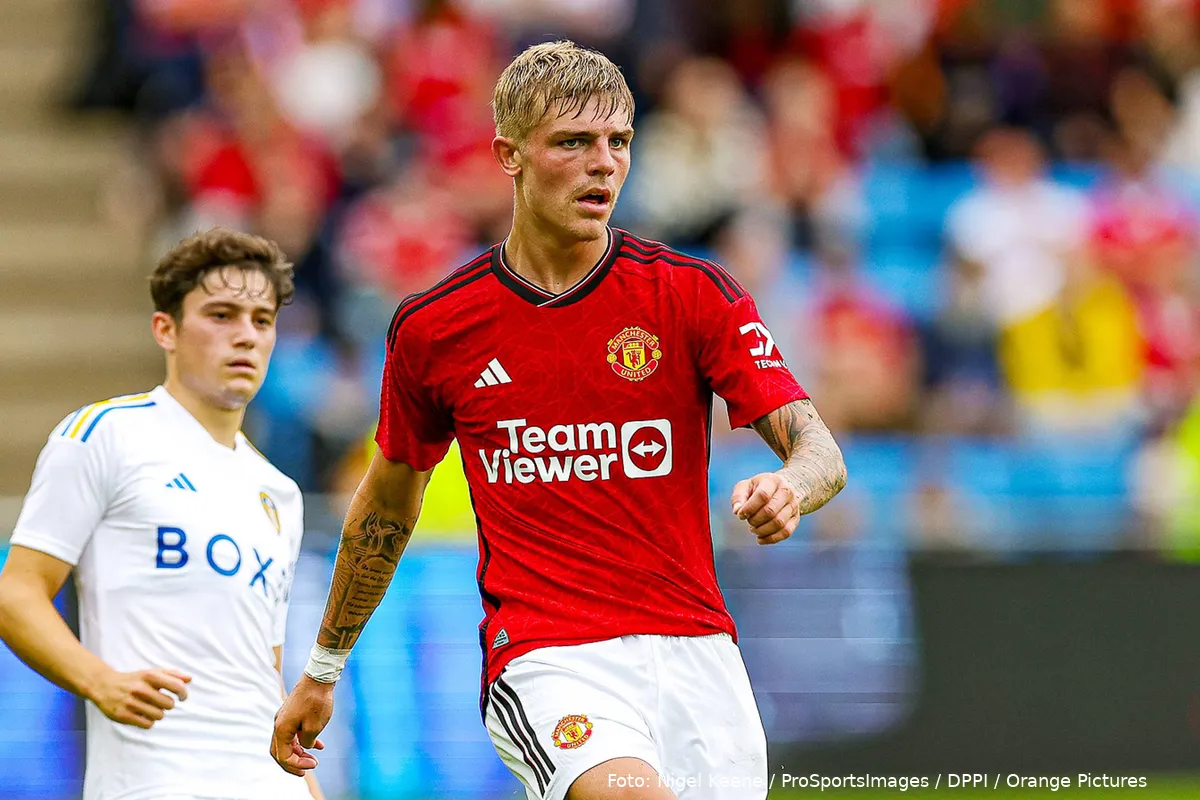 brandon williams manchester united leeds united 2023 close up