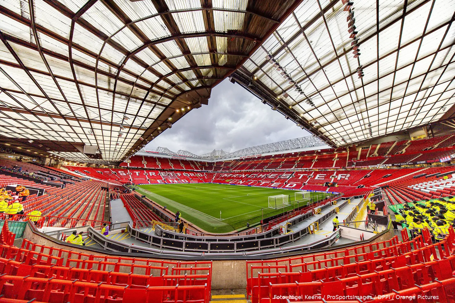 old trafford uitzicht vanuit uitvak