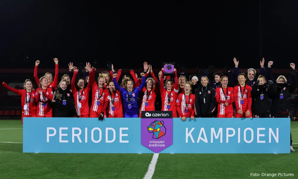 FC Twente (v) geeft Fortuna pak slaag, is winterkampioen en pakt de periodetitel