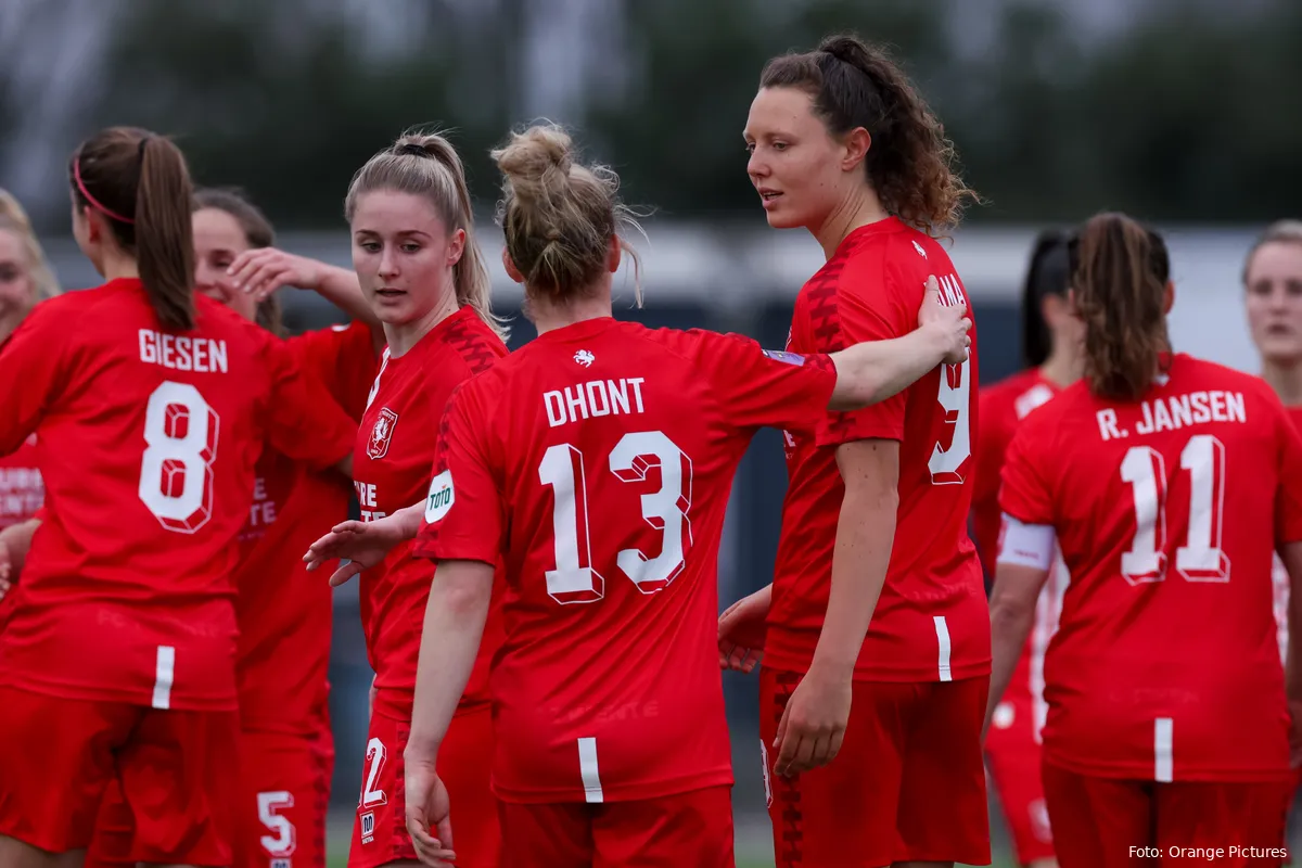 FC Twente Vrouwen vergroot voorsprong op Ajax in titelstrijd met vijfklapper