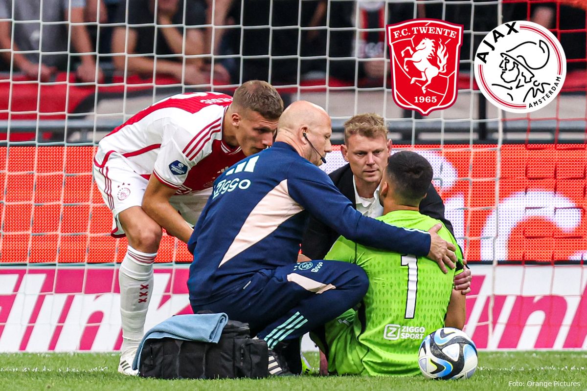 Ajax zonder eerste doelman tegen FC Twente: Rulli zwaargeblesseerd en moet onder het mes