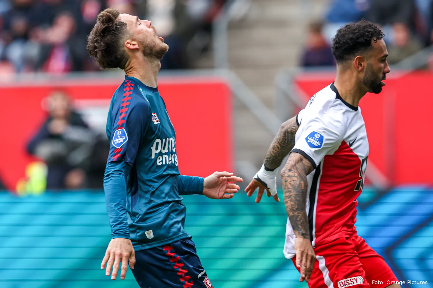 ricky van wolfswinkel baalt sean klaiber fc utrecht fc twente 2022 2023
