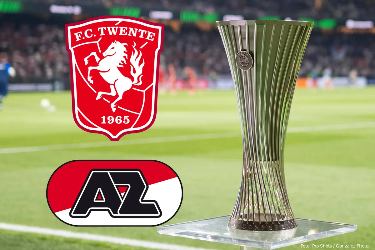 conference league trofee fc twente az logos