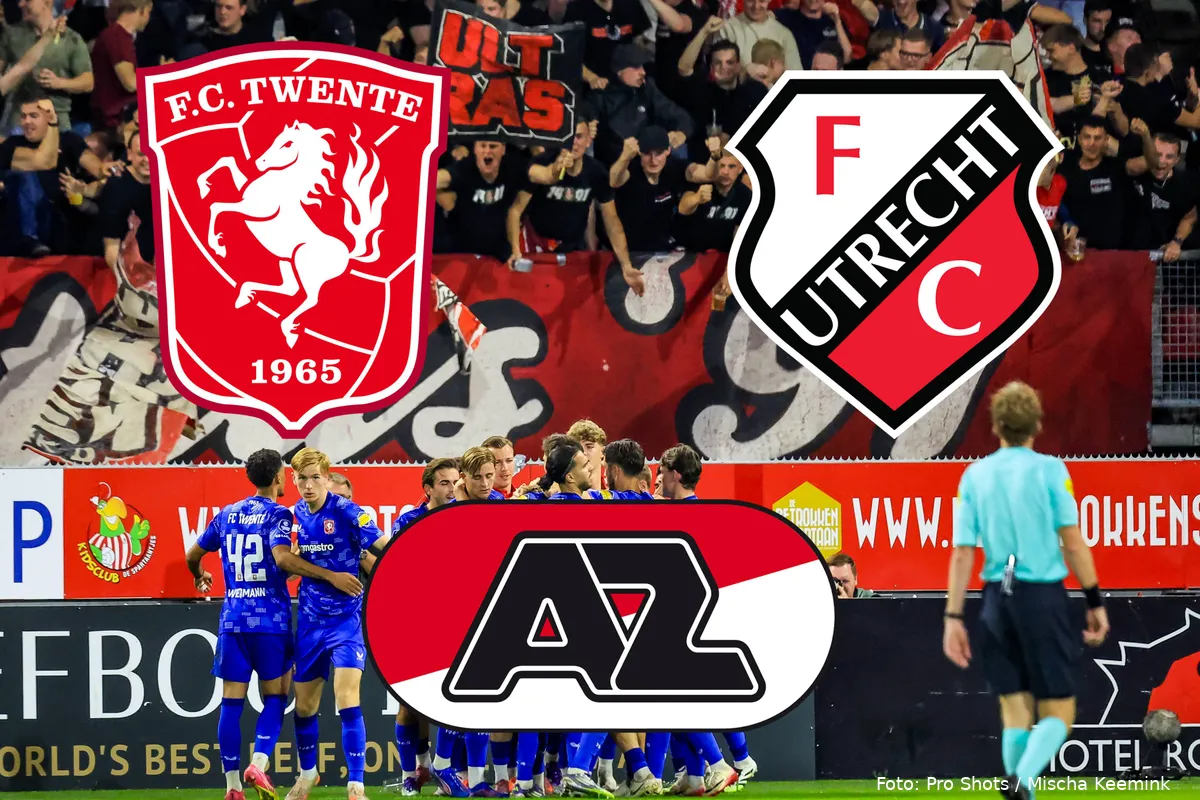 spelers-juichen-voor-uitvak-supporters-fc-twente-fc-utrecht-az-logos