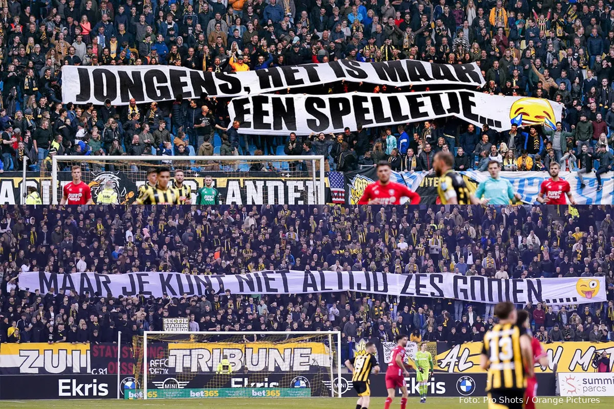 spandoeken supporters vitesse fc twente 2018 2024 degradatie