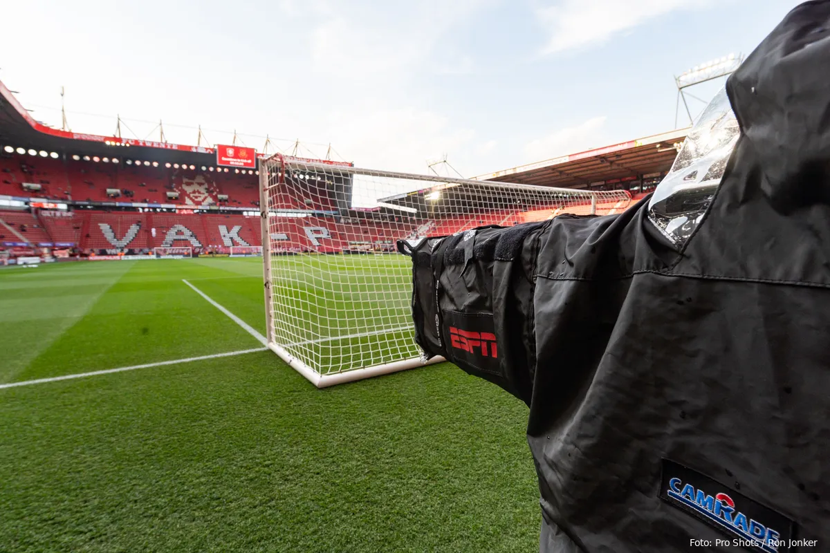 espn camera in de grolsch veste fc wetne fc groningen 2023 2024