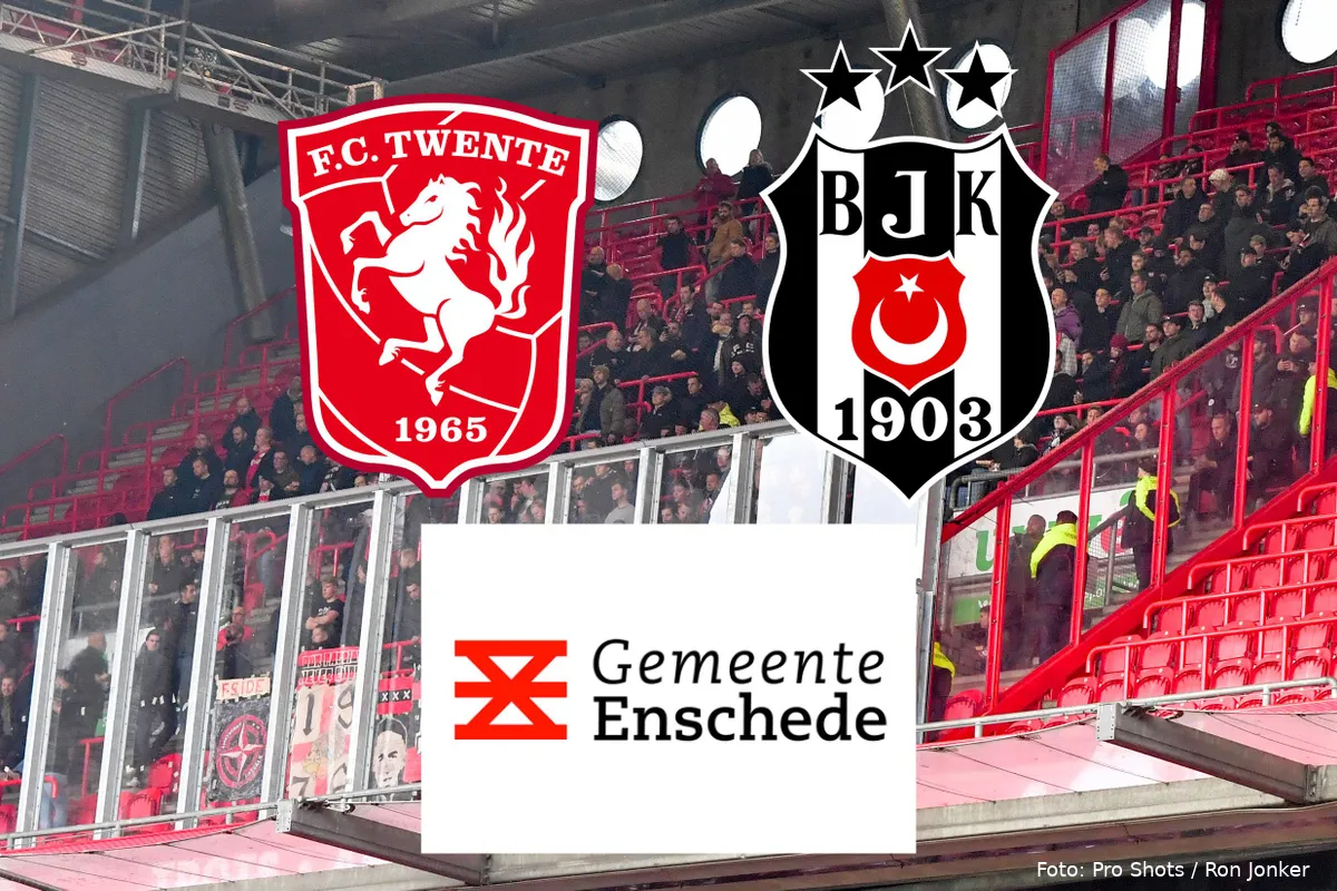ajax supporters uitvak grolsch veste 2024 fc twente besiktas gemeente enschede logos