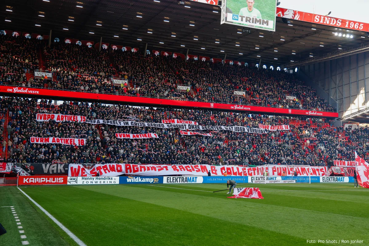 twente go ahead eagles protest vak p supporters