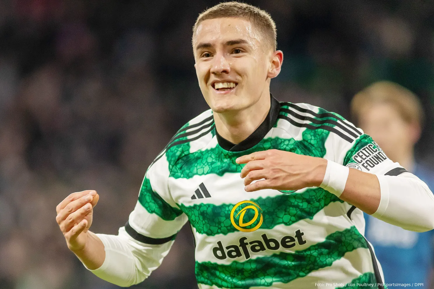gustaf lagerbielke na goal tegen feyenoord champions league 2023 2024