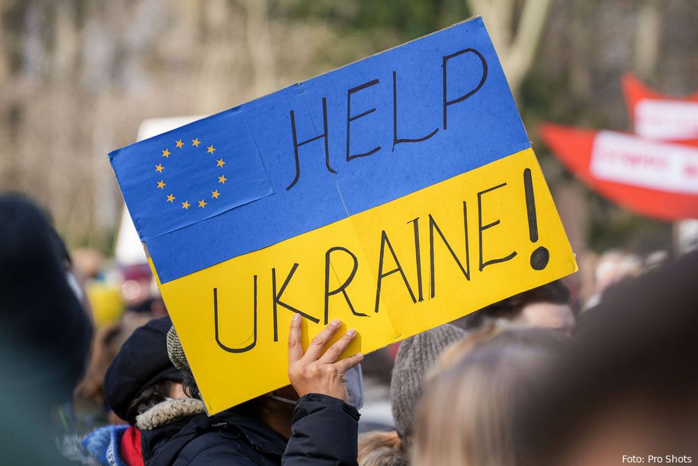 Zondag acties in de Grolsch Veste tegen de oorlog in Oekraïne